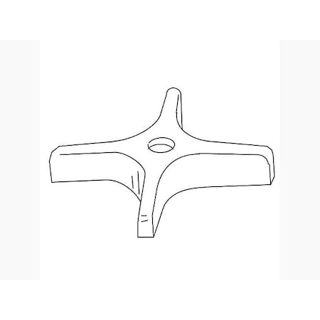 Kohler Handle, 4 Arm Cold 1020053-C-CP